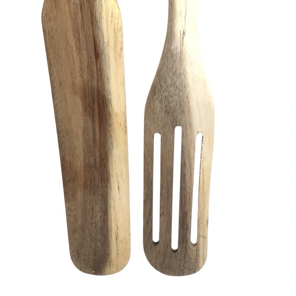 2Pc As Seen on TV Mad Hungry Original Acacia Spurtle Utensils, Natural